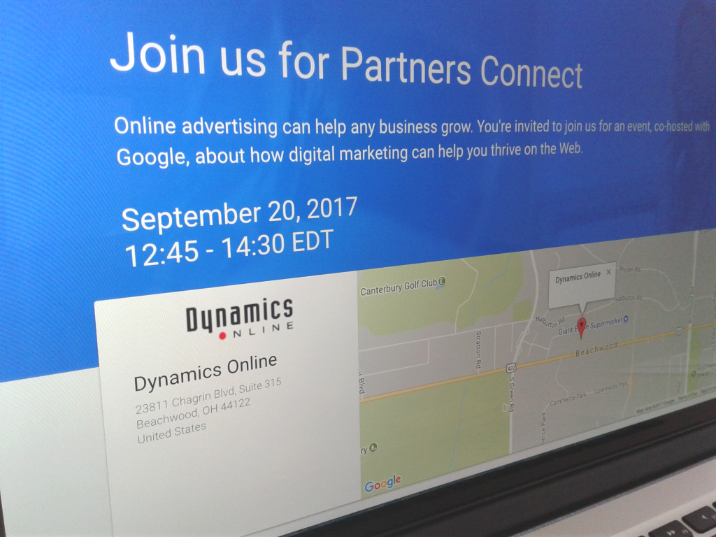 Dynamics Online to Host Google Partners Event | Dynamics Online