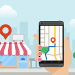 A customer finding your business in Google My Business listing on a mobile device.