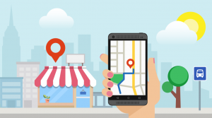 A customer finding your business in Google My Business listing on a mobile device. 